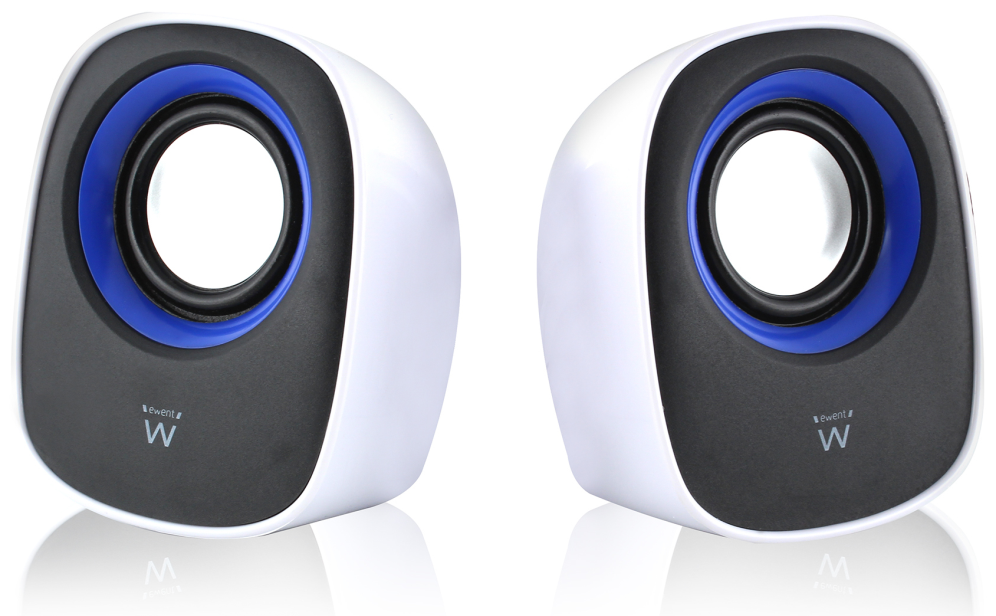 ALTAVOCES EWENT EW3513 2.0 5W RMS USB BLANCO/NEGRO 8032958185968 EW3513