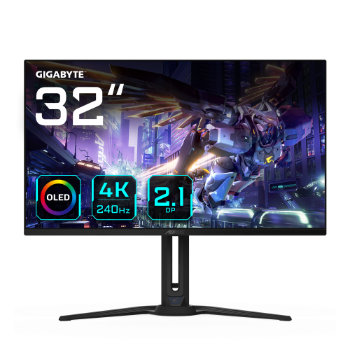 03MS AORUS FO32U2P pantalla para PC 80 cm (31.5") 3840 x 2160 Pixeles 4K Ultra HD OLED Negro 4719331858025 | P/N: AORUS FO32U2P EK1 | Ref. Artículo: 1382330