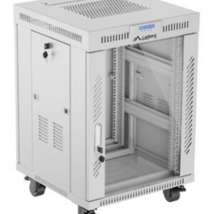 ARMARIO LANBERG RACK 19" 15U 600X600 FLAT PACK GRIS PUERTA DE CRISTAL CON LCD 5901969441116 FF01-6615-12SL