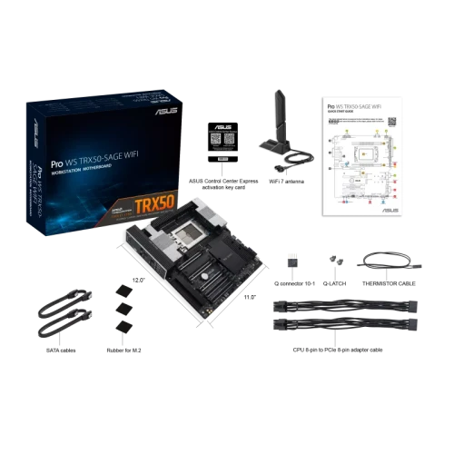 ASUS Pro WS TRX50-SAGE WIFI AMD TRX50 Socket sTR5 SSI CEB - Imagen 7