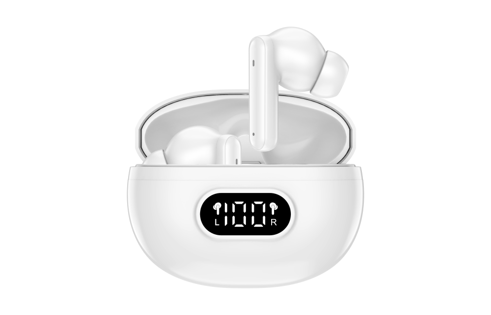 AURICULARES BLUETOOTH DENVER INALAMBRICOS CON ENC (4 MICROFONOS) BLANCO 5706751091476 TWE-357