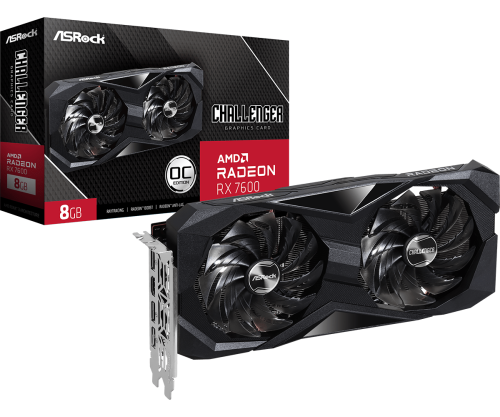 Asrock Challenger 90-GA41ZZ-00UANF tarjeta gráfica AMD Radeon RX 7600 8 GB GDDR6 4710483942037 | P/N: 90-GA41ZZ-00UANF | Ref. Artículo: 1369081