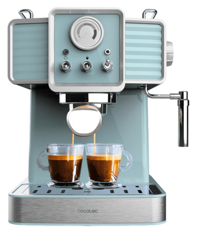 CAFETERA CECOTEC VINTAGE ESPRESSO 20 TRADIZIONALE LIGHT BLUE 8435484016285 01628