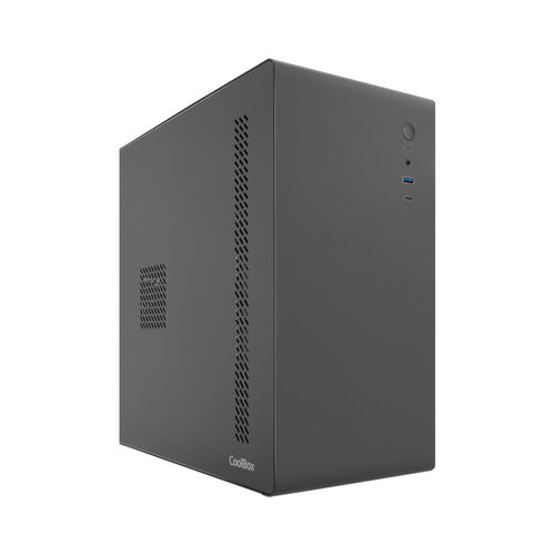CAJA SEMITORRE/MICRO-ATX COOLBOX M640C S/FUENTE USB-C NEGRA - Imagen 2