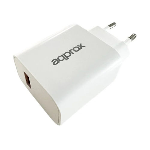 CARGADOR USB PARED APPROX USB3.0 CABLE USB-C 18W CARGA RAPIDA BLANCO - Imagen 2