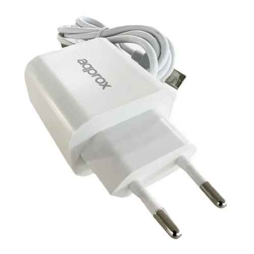 CARGADOR USB PARED APPROX USB3.0 CABLE USB-C 18W CARGA RAPIDA BLANCO 8435099531722 P/N: APPUSBWALL18 | Ref. Artículo: APPUSBWALL18