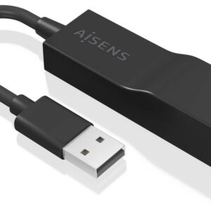 CONVERSOR AISENS USB 3.0A ETHERNET GIGABIT 10/100/1000 Mbps NEGRO15 CM 8436574709780 A106-0766
