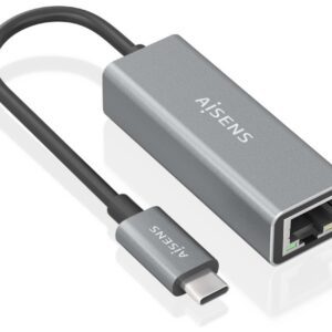 CONVERSOR AISENS USB3.1 GEN1 USB-C A ETHERNET GIGABIT GRIS 15CM 8435739902103 A109-0898