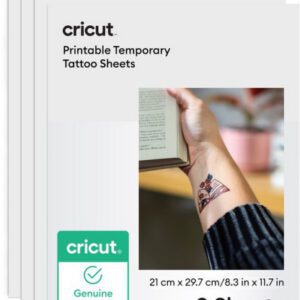 CRICUT PRINTABLE TATTOO PAPER A4 (3) TRANSPARENT 0093573299612 | P/N: 2012791 | Ref. Artículo: 1402352