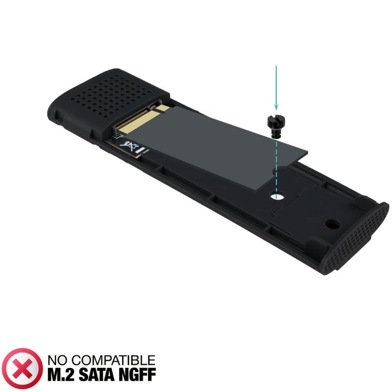 Caja Externa para Disco SSD M.2 NVMe TooQ TQE-2230B/ USB 3.1 - Imagen 5