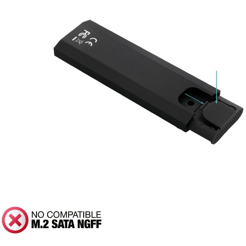 Caja Externa para Disco SSD M.2 NVMe TooQ TQE-2231B/ USB 3.1 - Imagen 4