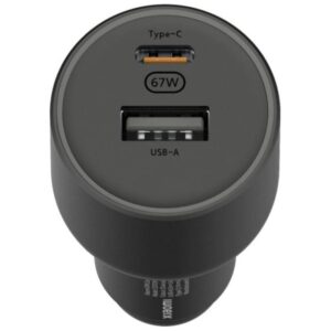 Cargador de Coche Xiaomi 67W USB-A Tipo-C/ 1xUSB-A/ 1xUSB Tipo-C/ 67W 6941812704226 BHR6814GL XIA-CARGA COCHE 67W USBAC BK