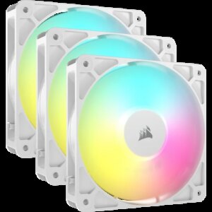 Corsair RS120 ARGB Carcasa del ordenador Ventilador 12 cm Blanco 3 pieza(s) 0840006684176 | P/N: CO-9050185-WW | Ref. Artículo: 1383729