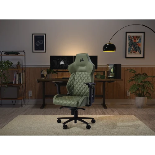 Corsair TC500 LUXE Silla para videojuegos de PC Asiento acolchado Verde - Imagen 6