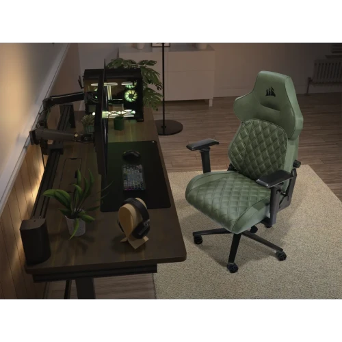 Corsair TC500 LUXE Silla para videojuegos de PC Asiento acolchado Verde - Imagen 8