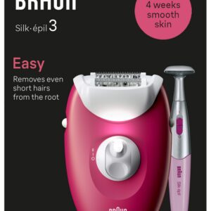 DEPILADORA ELECTRICA BRAUN SILK-EPIL 3 SE3-202 RODILLO MASAJE LUZ SMARTLIGHT 7500435224956 SE3-202