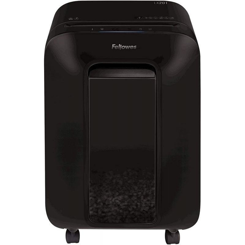 Destructora Fellowes LX201/ Corte en Partículas de 2 x 12mm/ Negra - Imagen 2