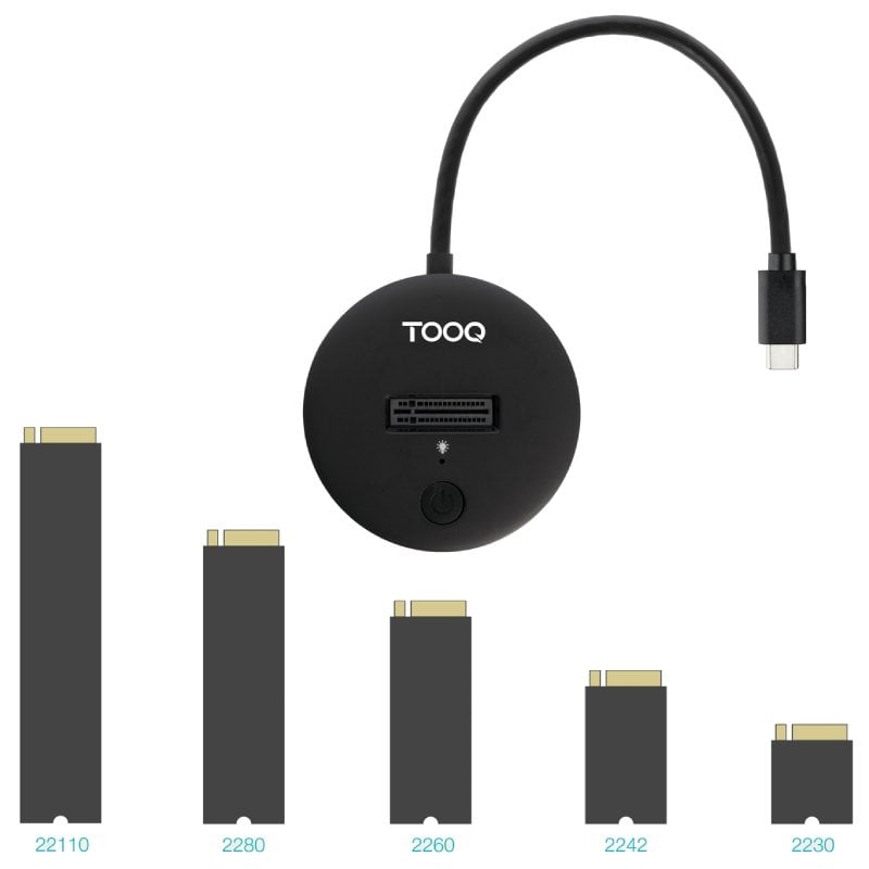 Docking Station para SSD M2 SATA/NVMe TooQ TQDS-100B - Imagen 2