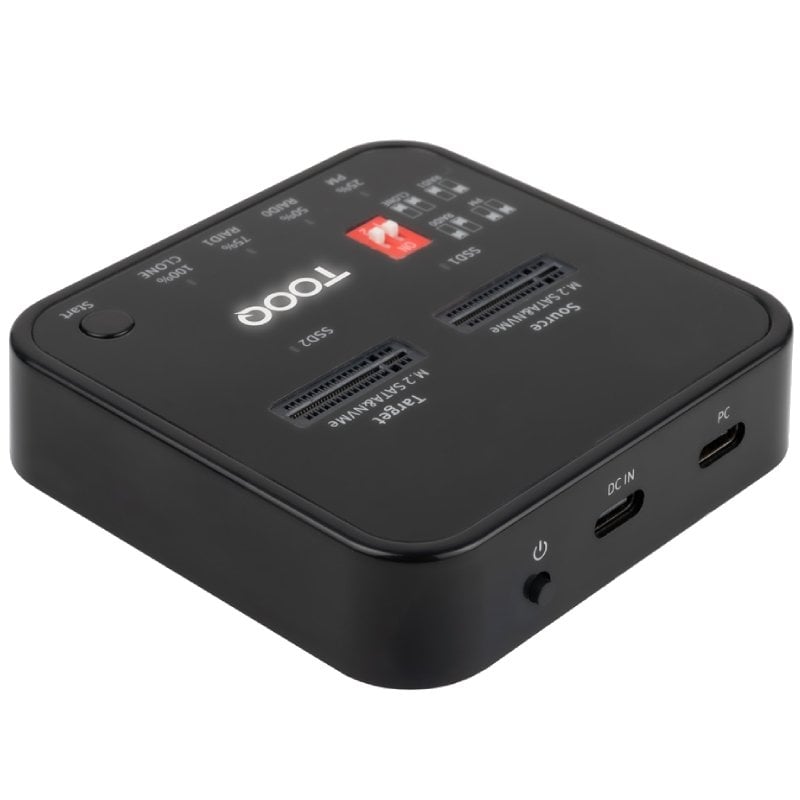 Docking Station para SSD M2 SATA/NVMe TooQ TQDS-201B - Imagen 2