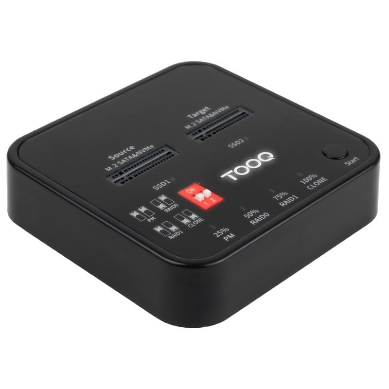 Docking Station para SSD M2 SATA/NVMe TooQ TQDS-201B 8433281017733 TQDS-201B TOO-DOCK TQDS-201B