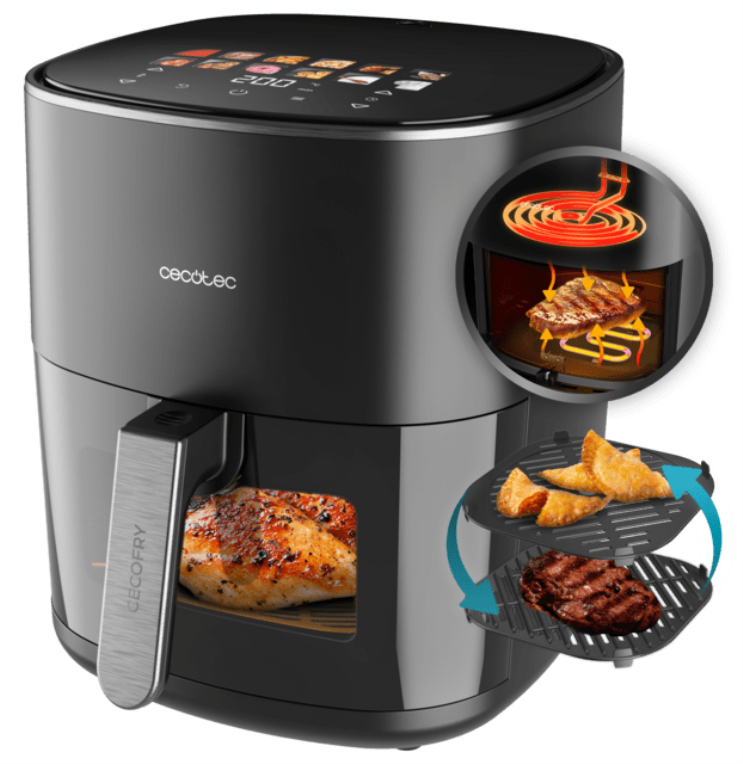 FREIDORA CECOTEC 100500 CECOFRY&GRILL DUOHEAT 65 8435771915888 100500