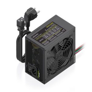 FUENTE ALIMENTACION AISENS ATX 500W CABLE ALIMENTACION OEM NEGRA 8435739905166 ASPC-500ATX-PSEBK