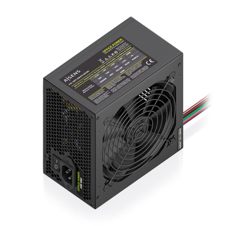FUENTE ALIMENTACION AISENS ATX 500W OEM NEGRA 8435739905135 ASPC-500ATX-SEOBK