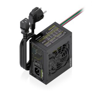 FUENTE ALIMENTACION AISENS SFX 500W CABLE ALIMENTACION OEM NEGRA 8435739905173 ASPC-500SFX-PSEBK
