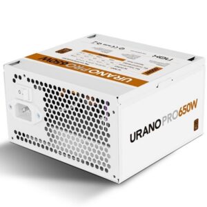 Fuente de Alimentación Nox Hummer Urano Pro White/ 650W/ Ventilador 12cm/ 80 Plus Bronze 8436587976049 NXURPRO650BZWH NOX-FUENTE URANO P WH 650 BZ