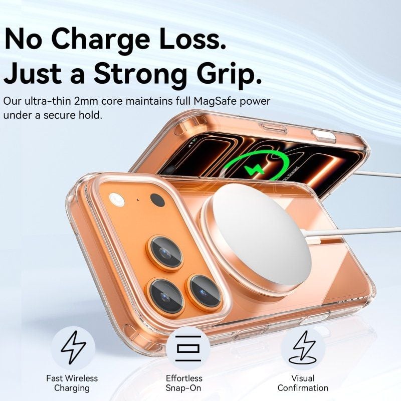 Funda Dura con Magsafe Vention Concise Impact KVBTCD-40/ Compatible con iPhone 17 Pro Max/ Transparente - Imagen 4