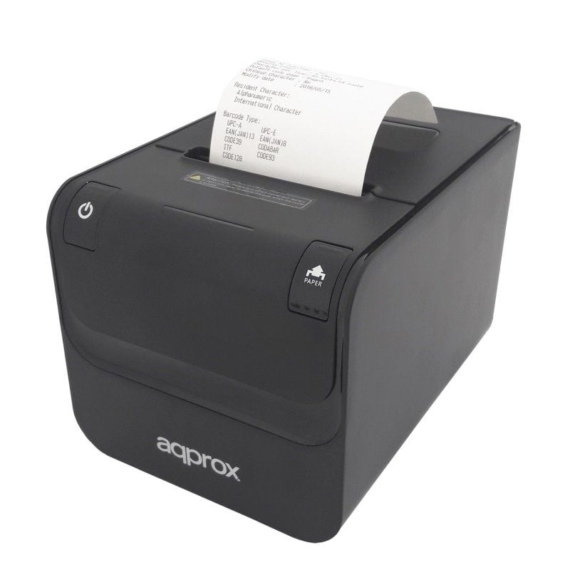 Impresora de Tickets Approx appPOS80AMUSE/ Térmica/ Ancho papel 80mm/ USB-RS232-Ethernet/ Negra - Imagen 2