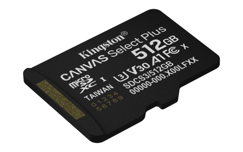 Kingston Technology 512GB microSDXC Canvas Select Plus Gen3 150MB/s A1 (Incluye adaptador de SD) - Imagen 4
