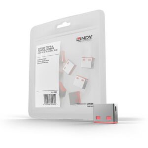 Lindy 40460 bloqueador de puerto USB tipo A Rosa Acrilonitrilo butadieno estireno (ABS) 10 pieza(s) 4002888404600 | P/N: 40460 | Ref. Artículo: 1408062