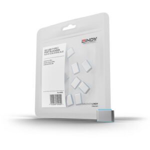 Lindy 40466 bloqueador de puerto USB Tipo C Azul Acrilonitrilo butadieno estireno (ABS) 10 pieza(s) 4002888404662 | P/N: 40466 | Ref. Artículo: 1408068