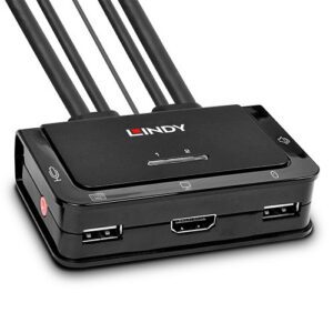 Lindy 42340 interruptor KVM Negro 4002888423403 | P/N: 42340 | Ref. Artículo: 1408249
