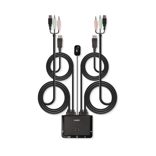 Lindy 42344 interruptor KVM Montaje en rack Negro - Imagen 3