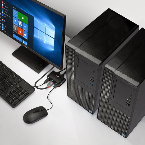 Lindy 42344 interruptor KVM Montaje en rack Negro - Imagen 4