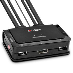 Lindy 42344 interruptor KVM Montaje en rack Negro 4002888423441 | P/N: 42344 | Ref. Artículo: 1408251