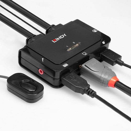 Lindy 42344 interruptor KVM Montaje en rack Negro - Imagen 5