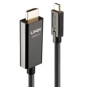 Lindy 43315 adaptador de cable de vídeo 5 m USB Tipo C HDMI tipo A (Estándar) Negro 4002888433150 | P/N: 43315 | Ref. Artículo: 1407292