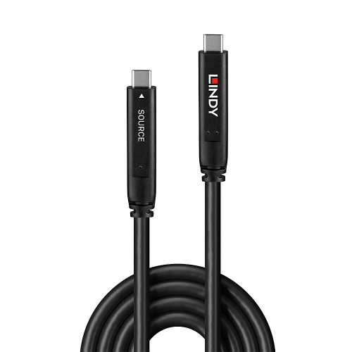Lindy 43398 cable USB USB 3.2 Gen 1 (3.1 Gen 1) 10 m USB C Negro - Imagen 2
