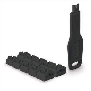 Lindy 47891 bloqueador de puerto Bloqueador de puerto + clave RJ-45 Negro Acrilonitrilo butadieno estireno (ABS) 10 pieza(s) 4002888478915 | P/N: 47891 | Ref. Artículo: 1408078