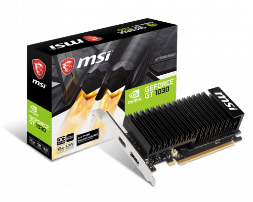 MSI GeForce GT 1030 2GHD4 LP OC 4719072561420 | P/N: 912-V809-2825 | Ref. Artículo: 909281