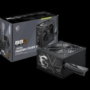 MSI MAG A650BN PCIE5 II unidad de fuente de alimentación 650 W 20+4 pin ATX ATX Negro 4711377364287 | P/N: 306-7ZPSY11-CE0 | Ref. Artículo: 1408993