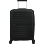 Maleta de Cabina American Tourister FastForward Spinner Expansible 55cm/ 55x40x23cm/ 4 Ruedas/ Negro 5400520329943 155259-361E AMT-MALETA 155259-361E