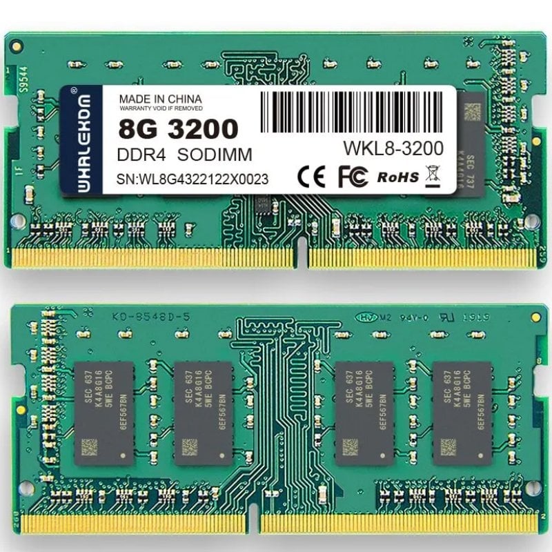 Memoria RAM Whalekom WK4SO32 8GB/ DDR4/ 3200MHz/ 1.2V/ CL19/ SODIMM - Imagen 2