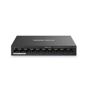 Mercusys MS110P switch Gestionado Fast Ethernet (10/100) Energía sobre Ethernet (PoE) Negro 6957939003654 | P/N: MS110P | Ref. Artículo: 1367773