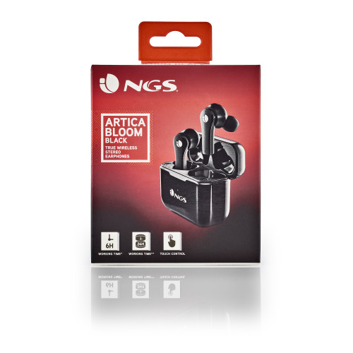 NGS ARTICA BLOOM Auriculares Inalámbrico Dentro de oído Llamadas/Música USB Tipo C Bluetooth Negro - Imagen 8