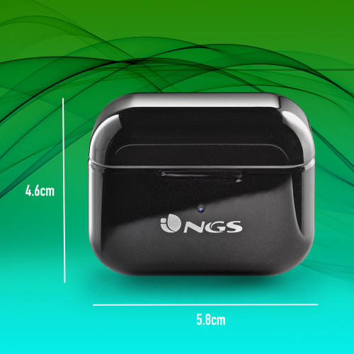 NGS ARTICA BLOOM Auriculares Inalámbrico Dentro de oído Llamadas/Música USB Tipo C Bluetooth Negro - Imagen 10