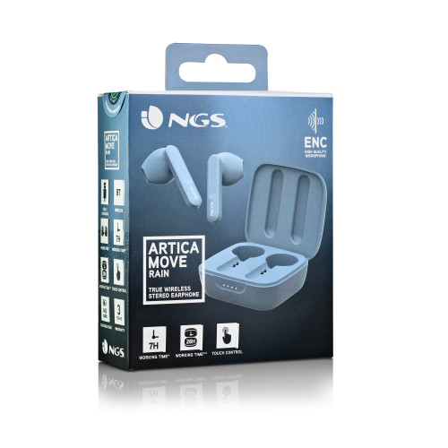 NGS ARTICA MOVE Auriculares Inalámbrico Dentro de oído Llamadas/Música Bluetooth Azul claro - Imagen 8